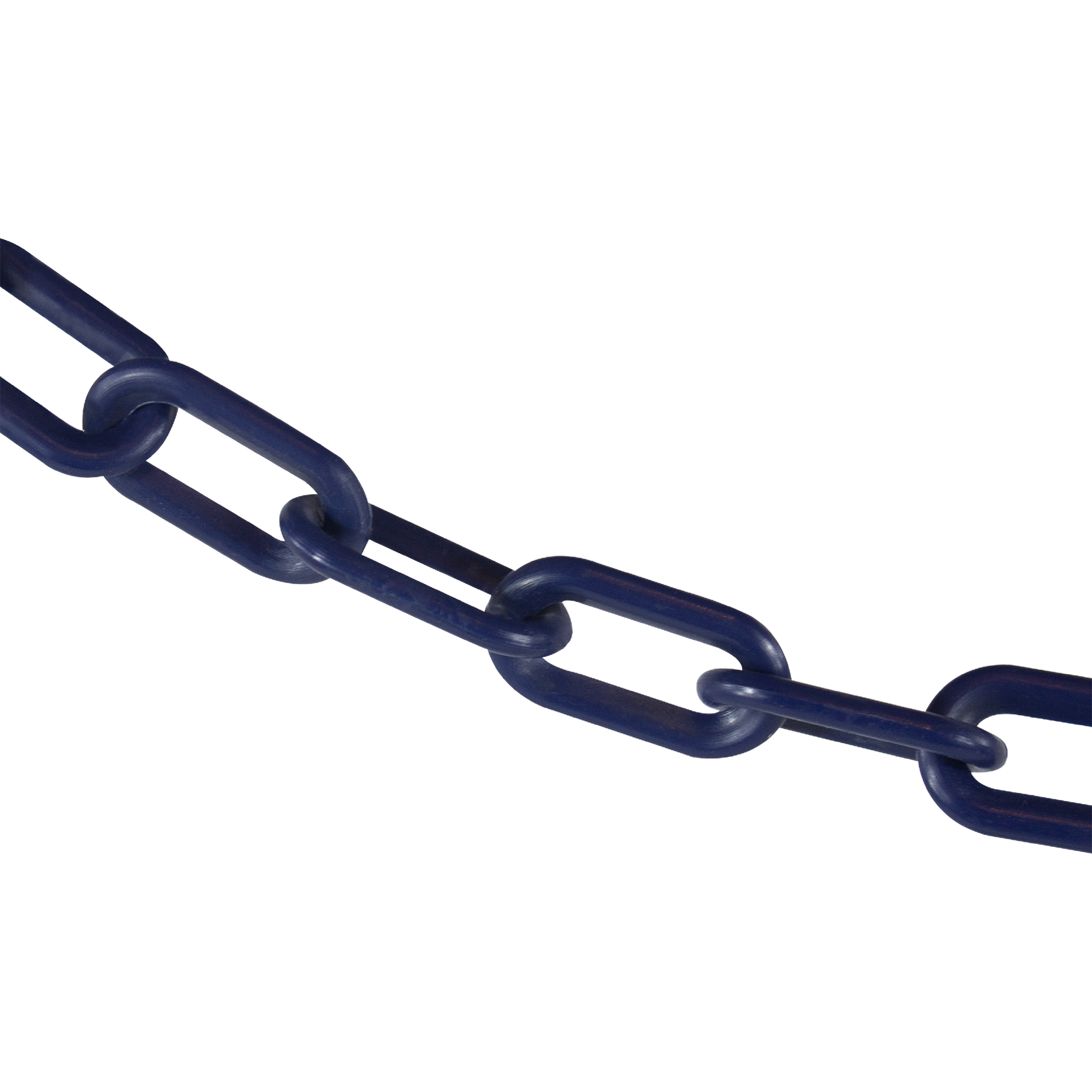 Mr. Chain Plastic Safety Chain — 2in. x 500ft., High-Density Polyethylene, UV Resistant, Cobalt Blue, Model# 50066-500